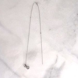 Diamond infinity necklace for repair